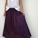 Lulu skirt by FROCKK - Eggplant linen