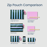 Tiny Zip Pouch – Blue Palm