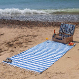 Turkish Beach Towel - Blue and White Stripe
