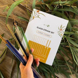 (Pre Order)Reusable Glass Drinking Straws – 8 Pack