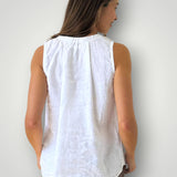 LUCY top by FROCKK in white linen