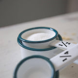 White Enamel Measuring Cups Set - By Argon Tableware