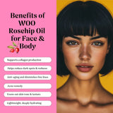 WOO™ Rosehip Oil, 100% Organic