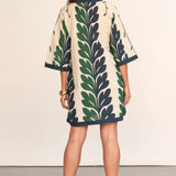Sacha Linen Shift Dress in Vineline (Pre order due Monday 24th August)