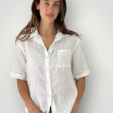 ERIN SHIRT- WHITE LINEN by FROCKK