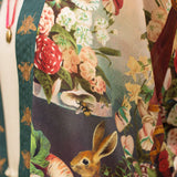 Stay Gold Pixie Duster Cropped Kimono w/ Rabbit, Bees