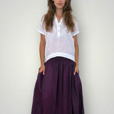 Lulu skirt by FROCKK - Eggplant linen