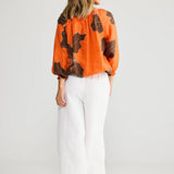 Seaside top - by HOLIDAY in Hibiscus breeze linen