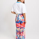 Sable Wide Leg Pant - Mediterranean Print - BETTY BASICS