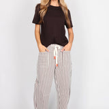 Carter Barrel Jeans Chocolate Stripe