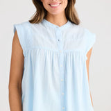 Clementine Top | Ice Blue