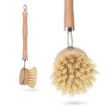 (Pre Order) Natural Fibre Dishwashing Brush with replaceable head