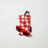 Double Glasses Case - Red Ripple