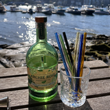 (Pre Order)Reusable Glass Drinking Straws – 8 Pack