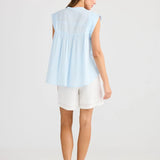Clementine Top | Ice Blue