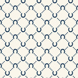 Double Glasses Case – Navy Horseshoe