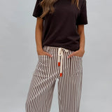 Carter Barrel Jeans Chocolate Stripe