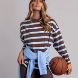 HARPER STRIPE L/S TEE by FOXWOOD