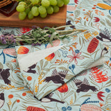 Linen Napkin 4pce Magpie Floral