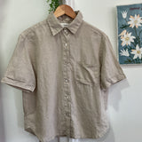 ERIN SHIRT - NATURAL LINEN by FROCKK