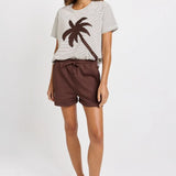 Nikki Cotton Relax Short - Chocolate