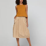 Guru Skirt - Mustard Stripe