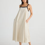 Erica Dress Natural W Black