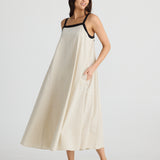 Erica Dress Natural W Black