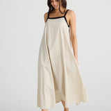Erica Dress Natural W Black