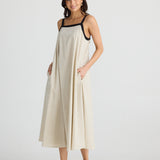 Erica Dress Natural W Black