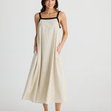 Erica Dress Natural W Black