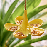 Bird Feeder Bamboo - Yellow