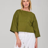 Dimple Top - Khaki