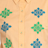 Maia Embroidered Shirt - Natural