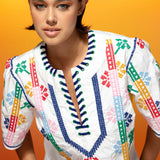 Luna Top - White/Multi