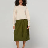 Cord Guru Skirt - Olive Green