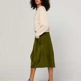 Cord Guru Skirt - Olive Green