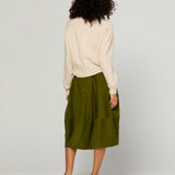 Cord Guru Skirt - Olive Green