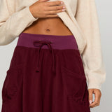 Cord Guru Skirt - Merlot