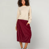 Cord Guru Skirt - Merlot