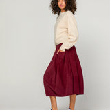 Cord Guru Skirt - Merlot