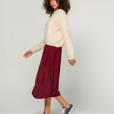 Cord Guru Skirt - Merlot
