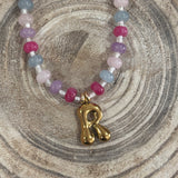 Beaded R Necklace