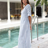 Seaside Stripe Kaftan