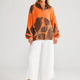 Cliffside Shirt - Hibiscus Breeze