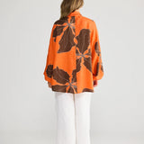 Cliffside Shirt - Hibiscus Breeze