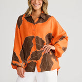 Cliffside Shirt - Hibiscus Breeze