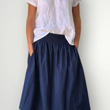 Lola Skirt by FROCKK in navy linen