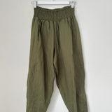 FRANKIE PANT in ARMY LINEN by FROCKK