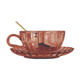 Maisy glass tea cup set Dusty Pink 14 cm
